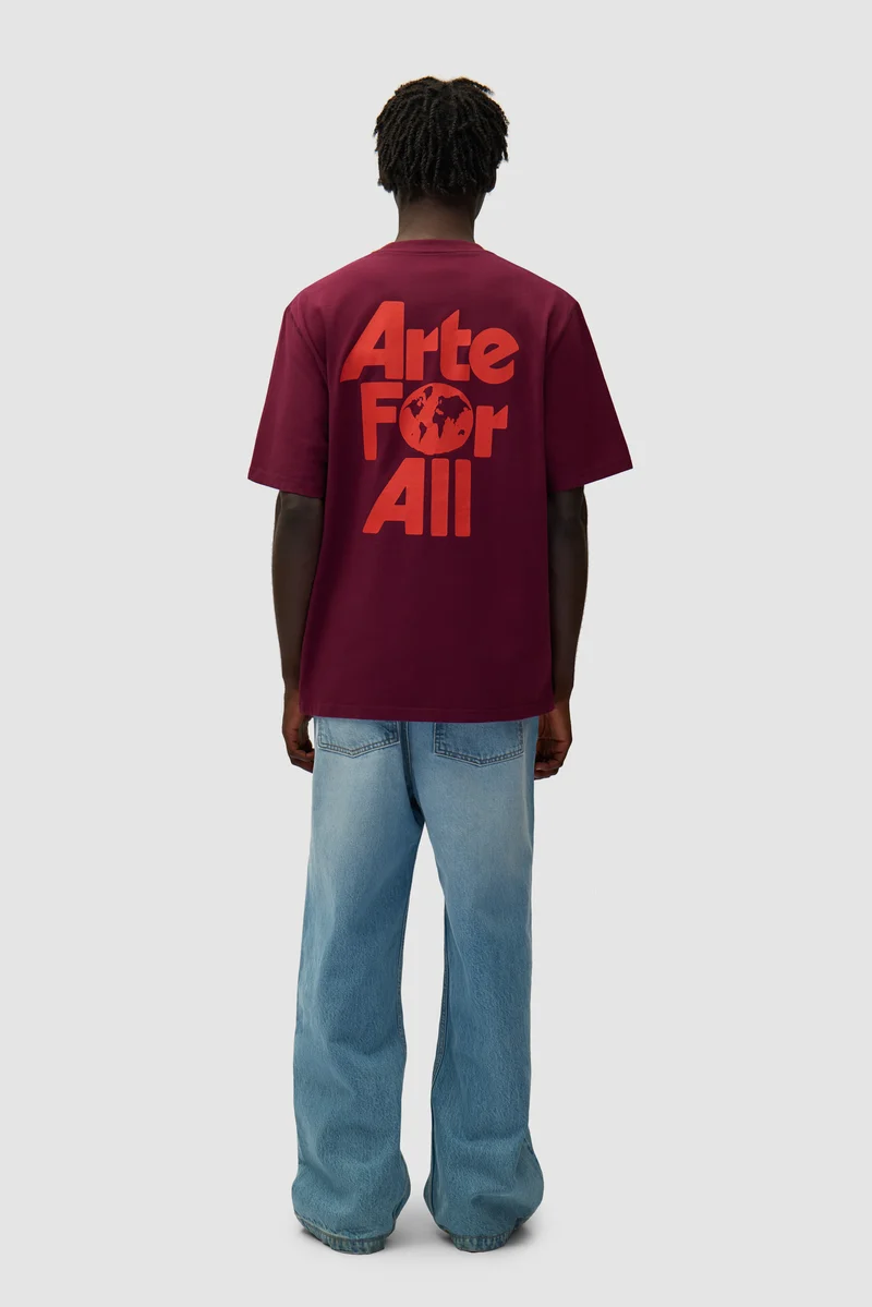 T-shirt Arte For All - Bordeaux