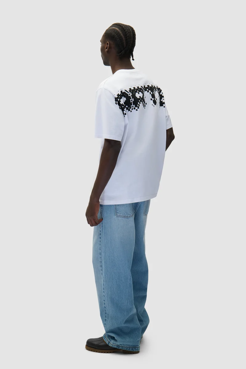 T-shirt Pixel Back - Blanc