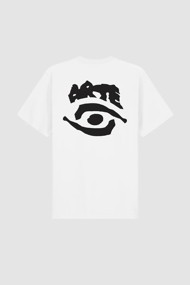 T-shirt imprimé œil - blanc
