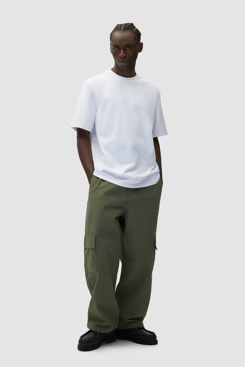 T-shirt imprimé à découpes - Blanc