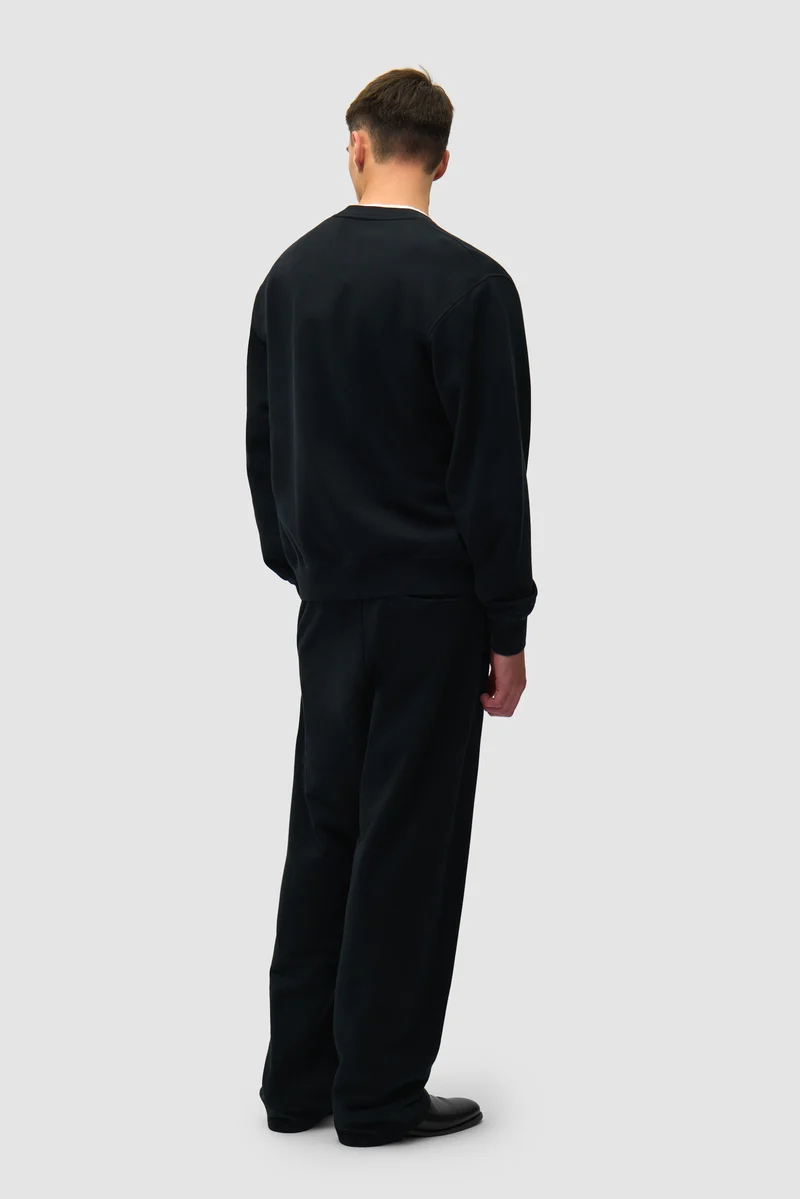 Pantalon de survêtement avec logo en forme de cœur - Noir