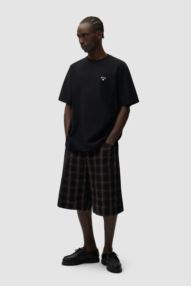 T-shirt avec logo en forme de cœur - Noir