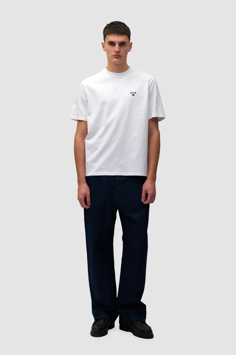 T-shirt avec logo en forme de cœur - blanc