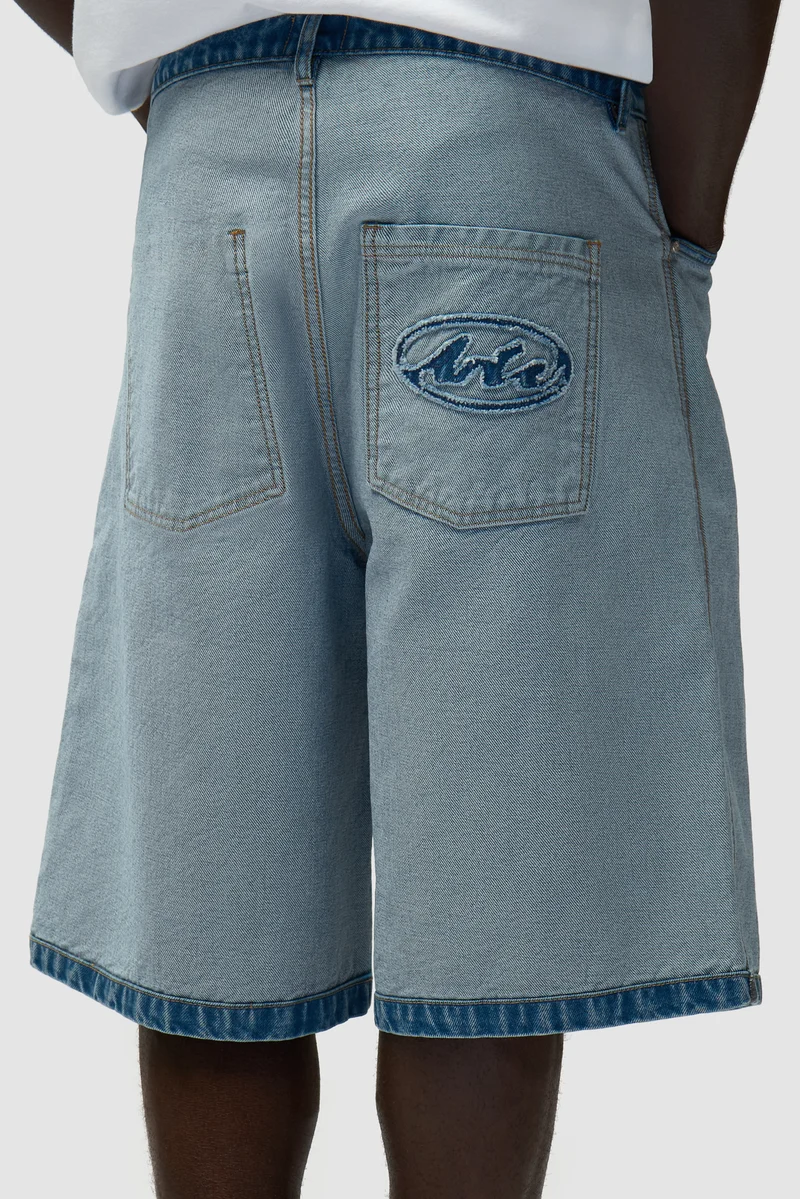 Short en jean Inside/Out - Denim Bleach