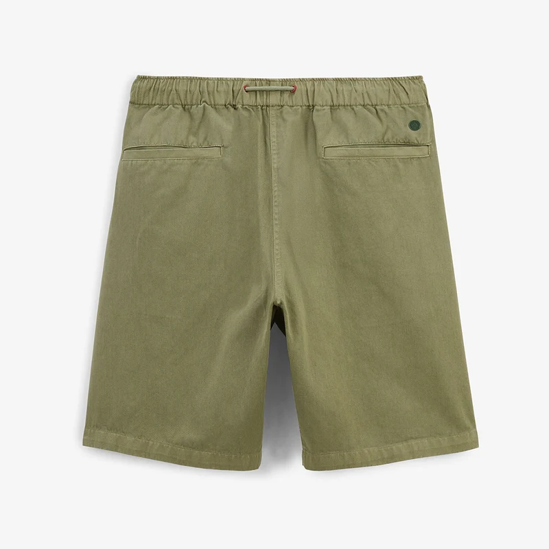 Bermuda 201 en coton coupe ample vert olive