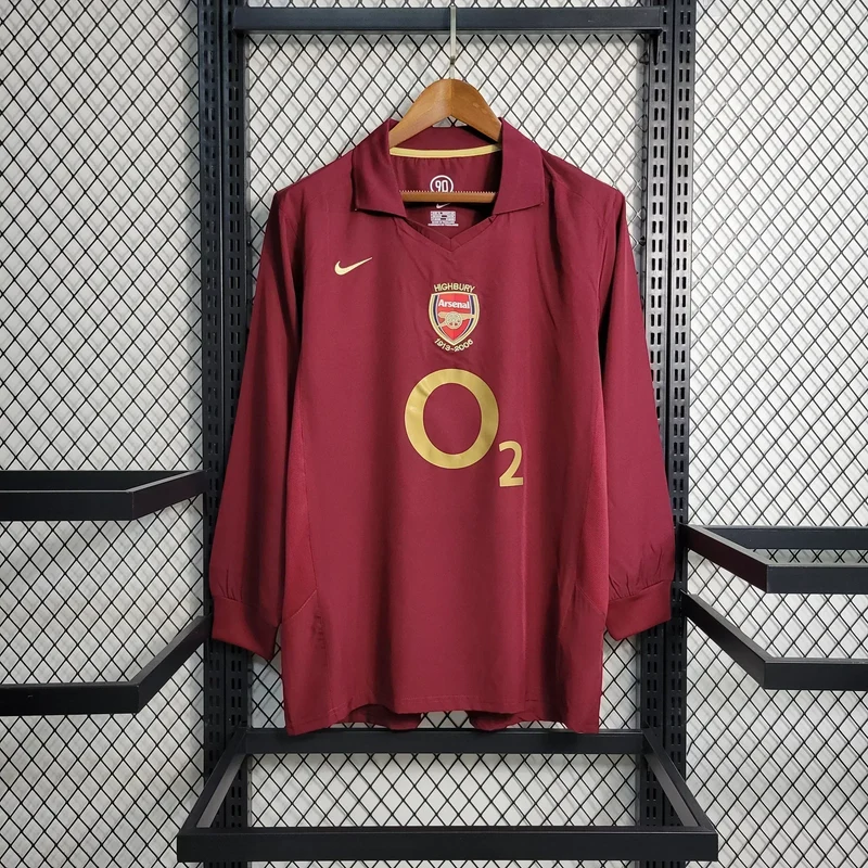 Maillot 05/06 Arsenal Rétro Manches Longues