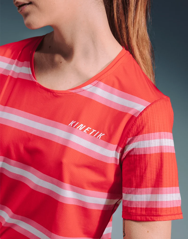 MAVRIK WOMEN RED CREAM STRIPE