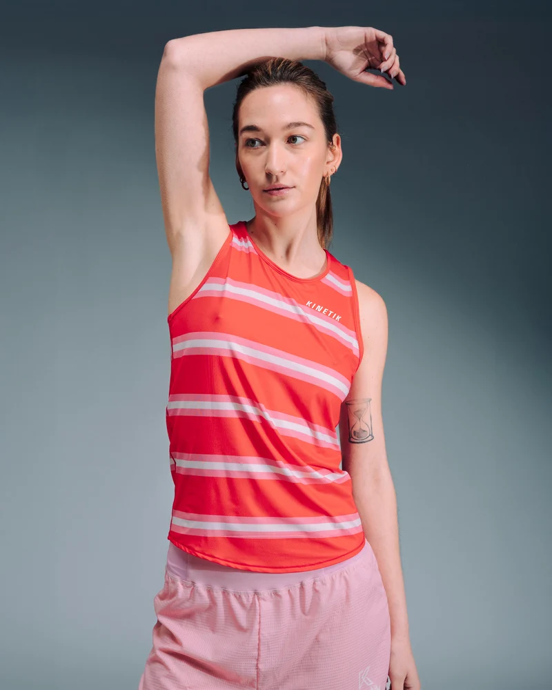 MAVRIK SL WOMEN RED CREAM STRIPE