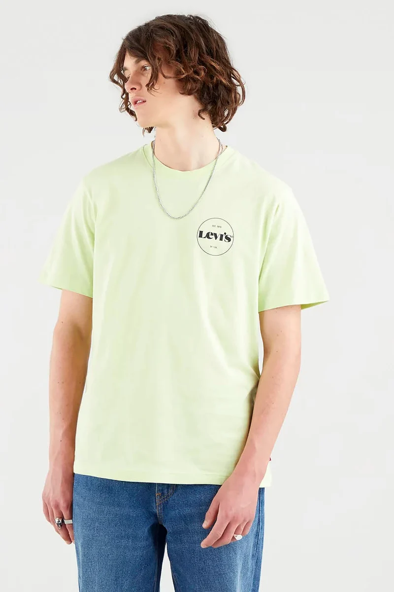 T-shirt citron vert coupe décontractée Levi's
