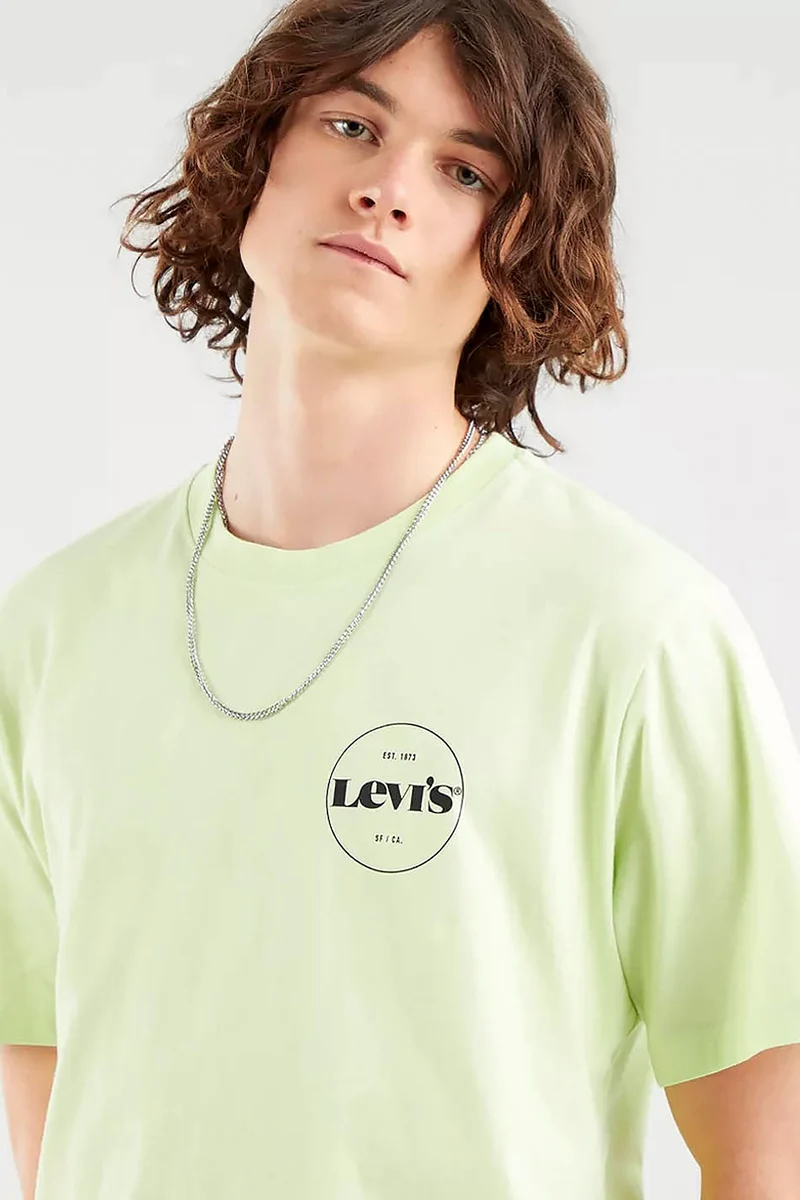 T-shirt citron vert coupe décontractée Levi's
