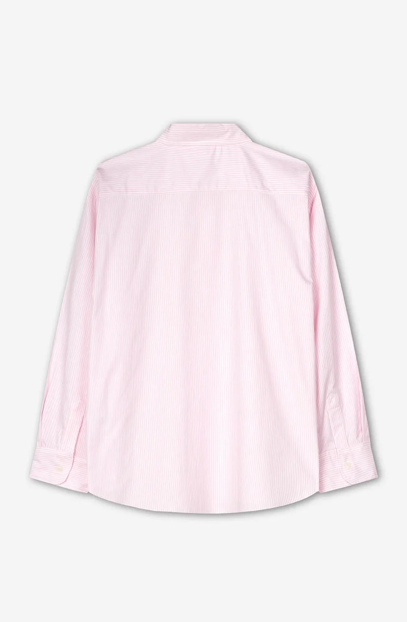 SHIRT STRIPES DARK PEOPLE PINK/WHITE