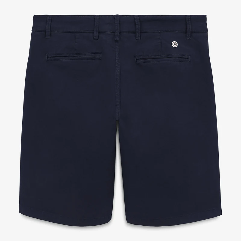 Bermuda 200 coupe confort en coton bleu marine