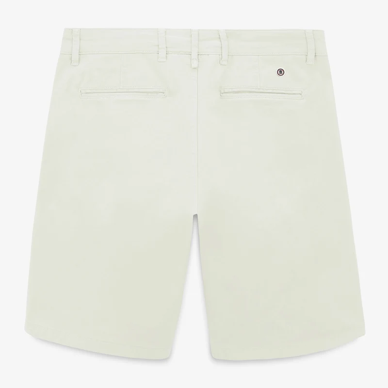 Bermuda 200 coupe confort en coton beige mastic