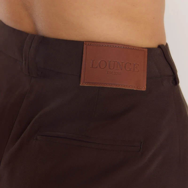 Short Ajusté Taille Haute - Chocolat