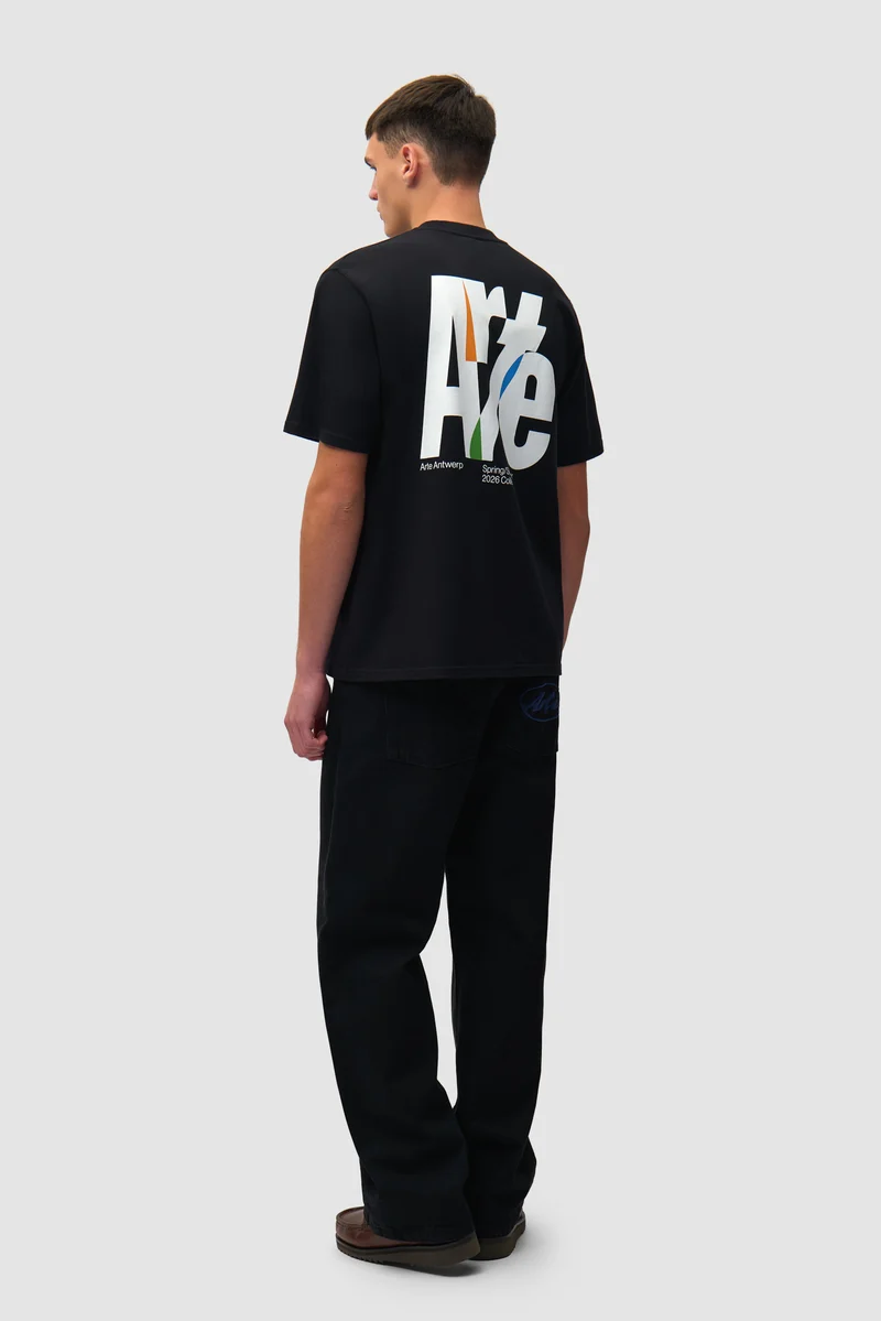 T-shirt à grand logo dans le dos - Noir