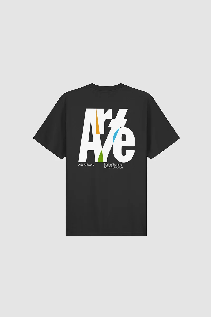 T-shirt à grand logo dans le dos - Noir