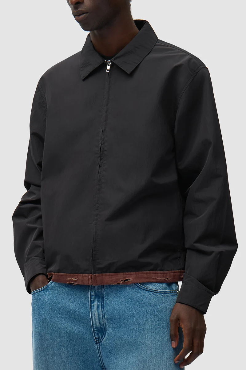 Veste classique en ruban de lin - Noir