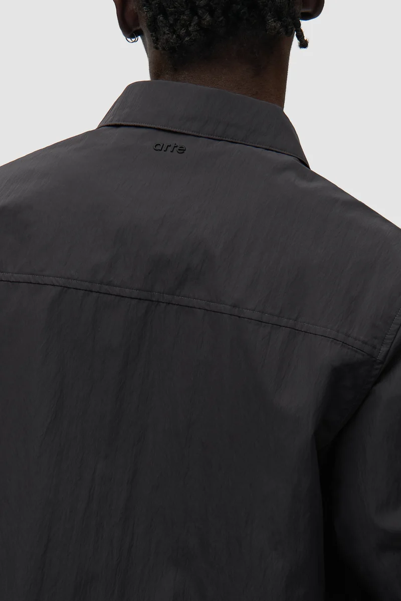 Veste classique en ruban de lin - Noir