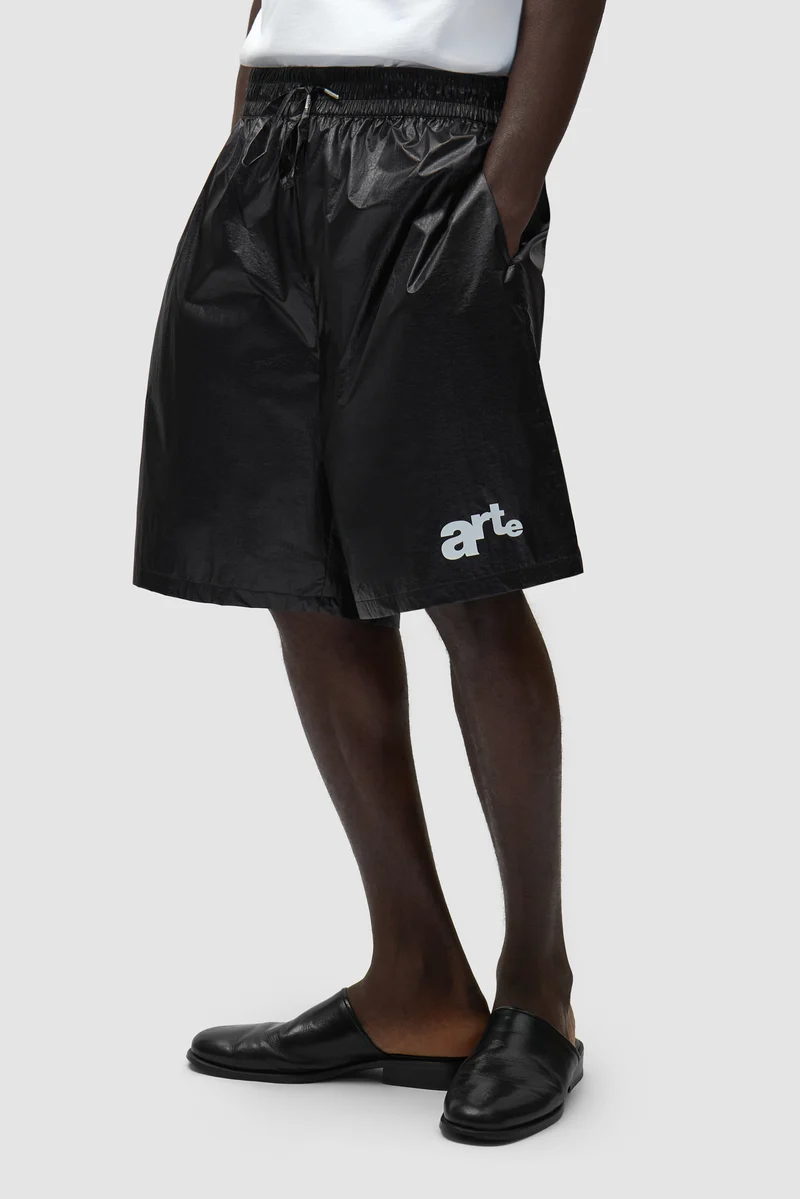 Short à grand logo - Noir