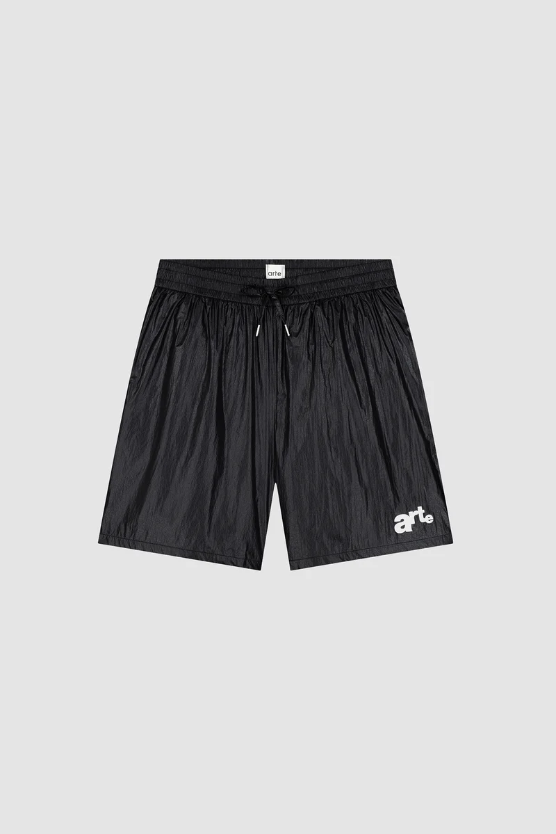 Short à grand logo - Noir
