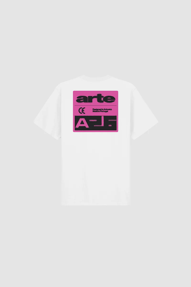 T-shirt « Pink Serial » - Blanc