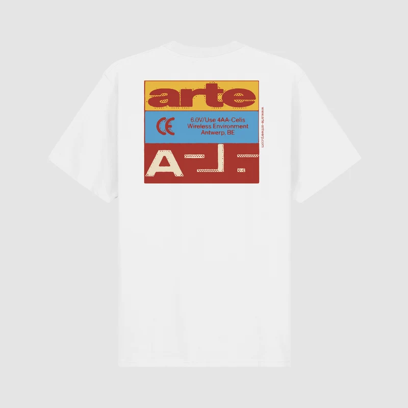 T-shirt « Tricolor Serial » - Blanc