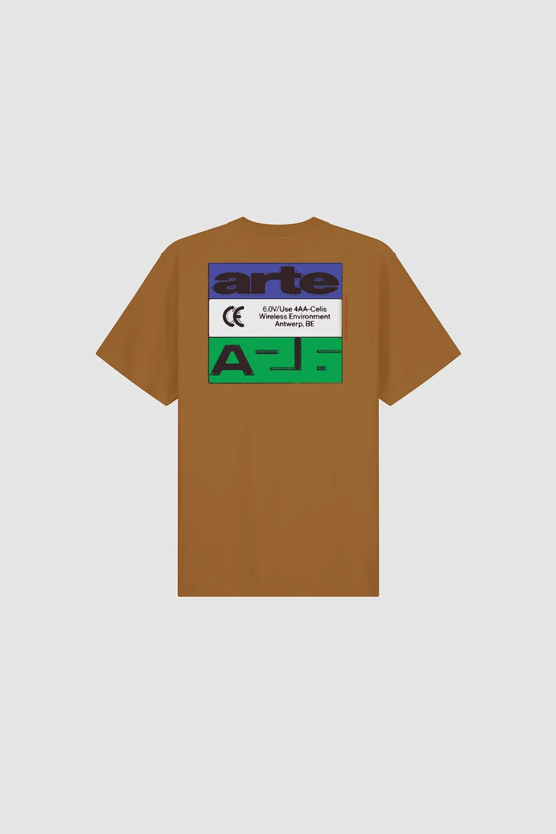 T-shirt « Tricolor Serial » - Marron