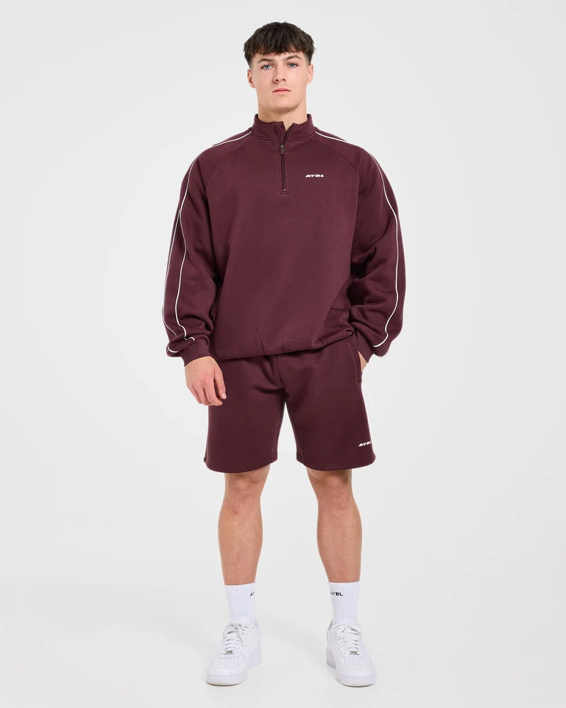 Restore Oversized Shorts - Dusty Plum