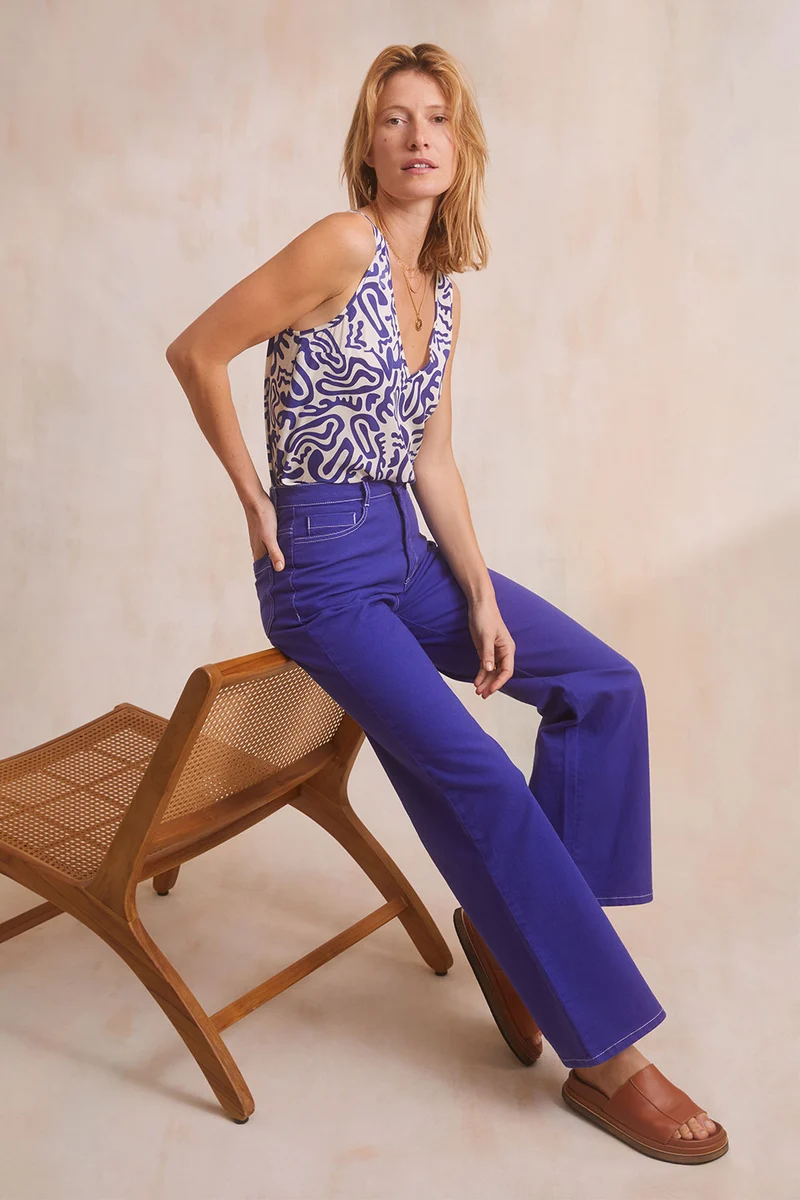 Pantalon Idéaliste Violet Royal