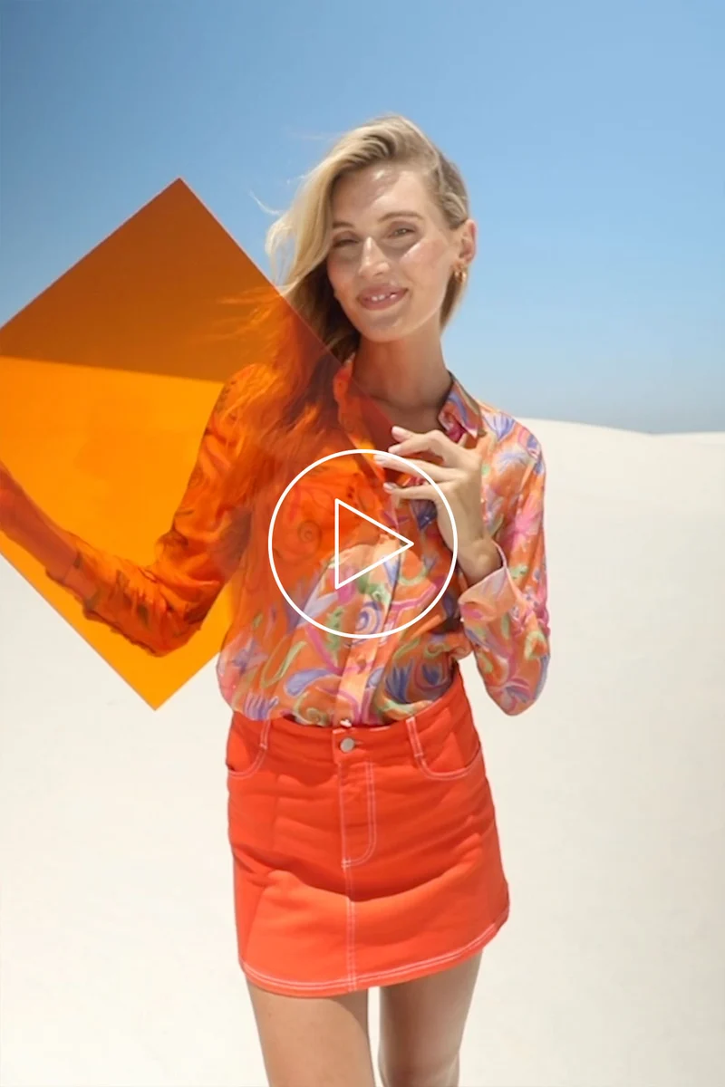 Jupe Circé Orange Passion