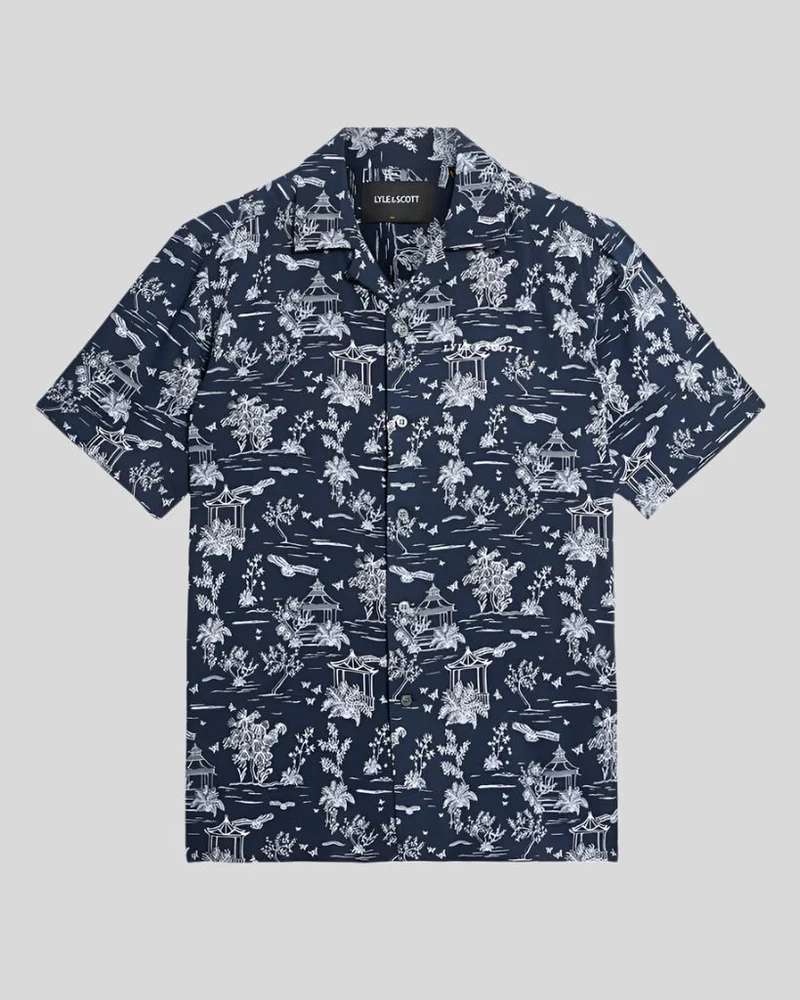 Botanical Garden Print Resort Shirt
