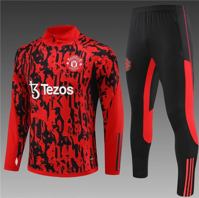 Ensemble Manchester United Rouge-Noir 2023 2024