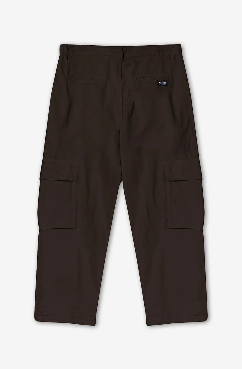 Pantalon Cargo Relaxed Canvas Brown
