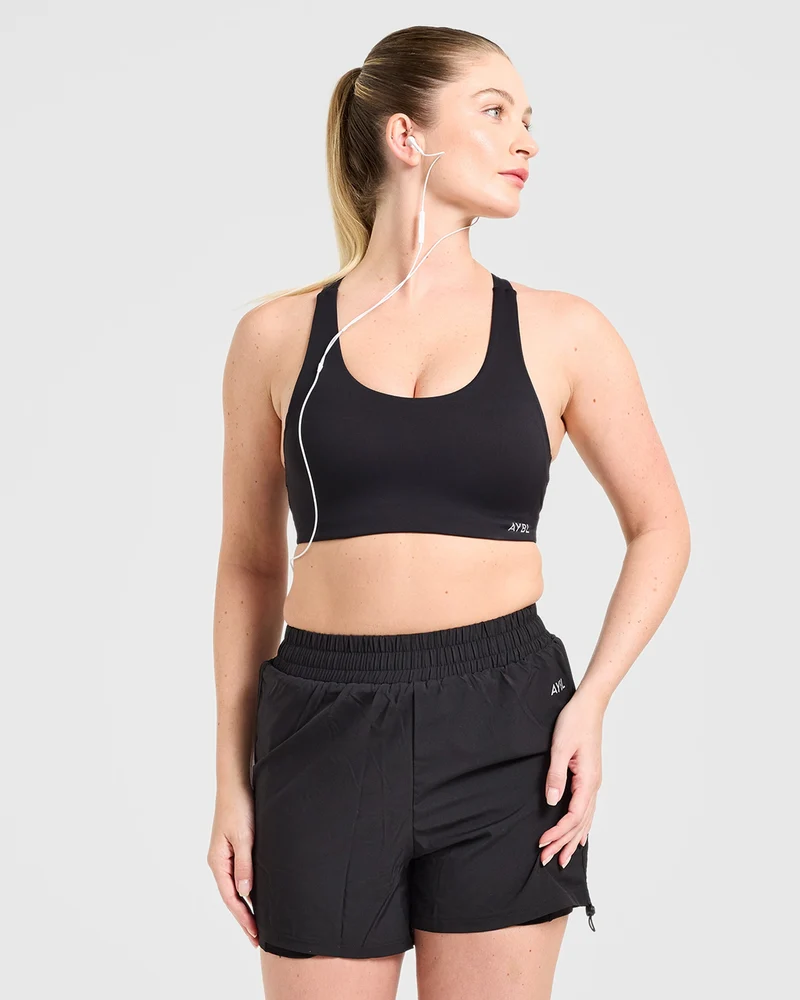 Run Ruched Shorts - Noir