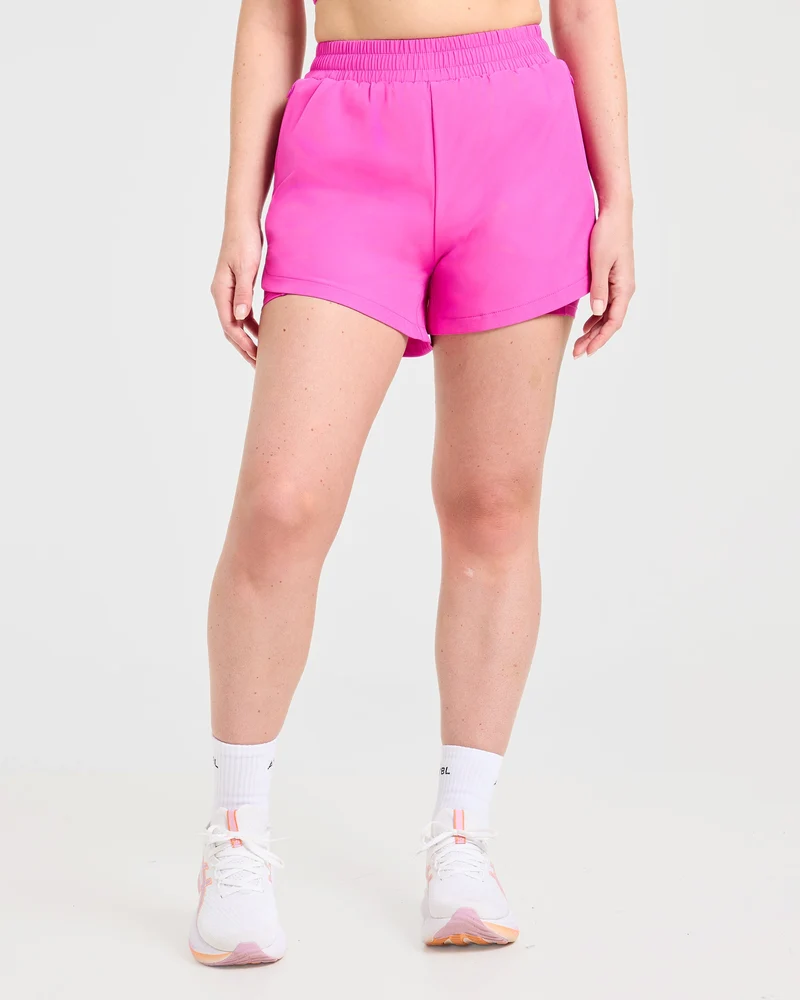 Run 2 in 1 Shorts - Vibrant Magenta