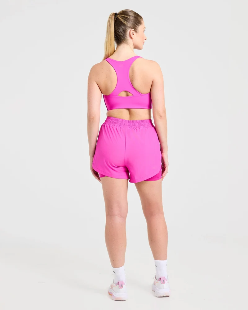 Run 2 in 1 Shorts - Vibrant Magenta