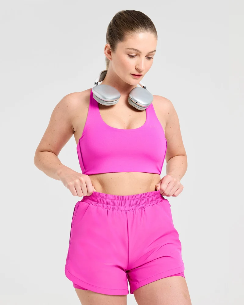 Run 2 in 1 Shorts - Vibrant Magenta