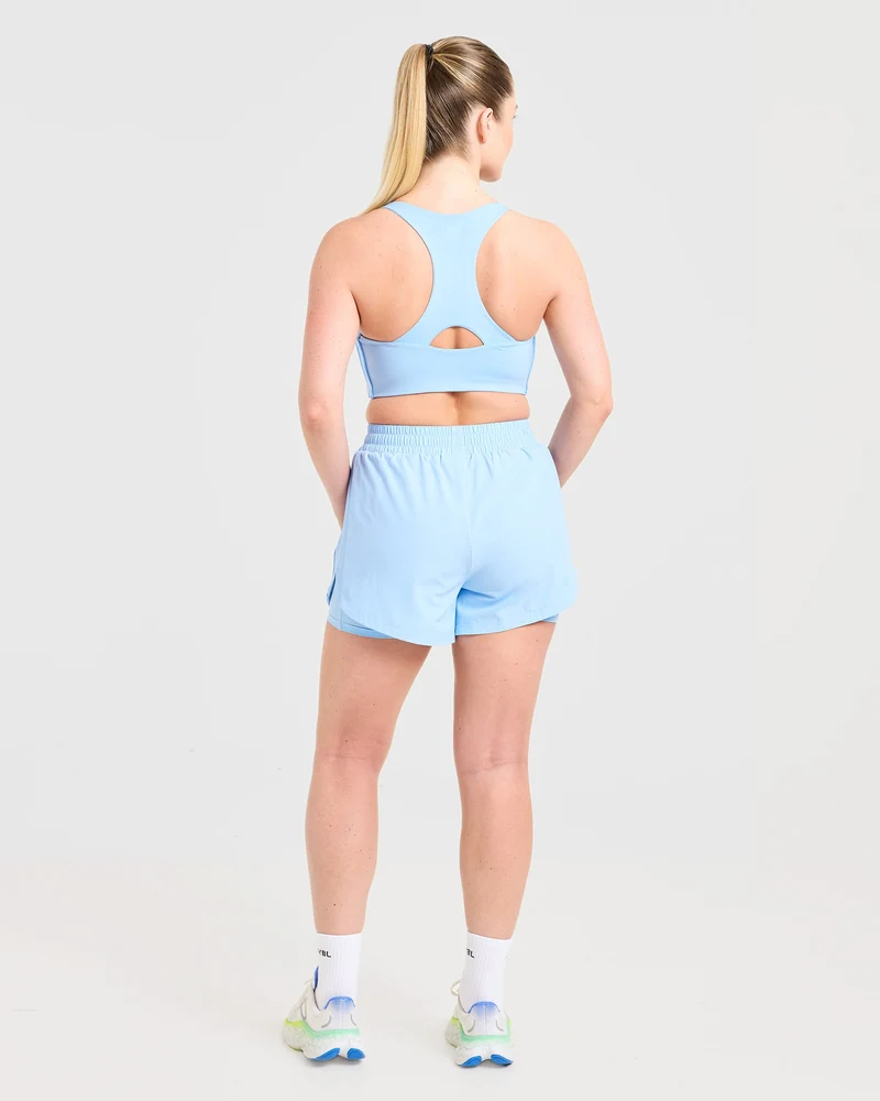 Run 2 in 1 Shorts - Spring Bleu