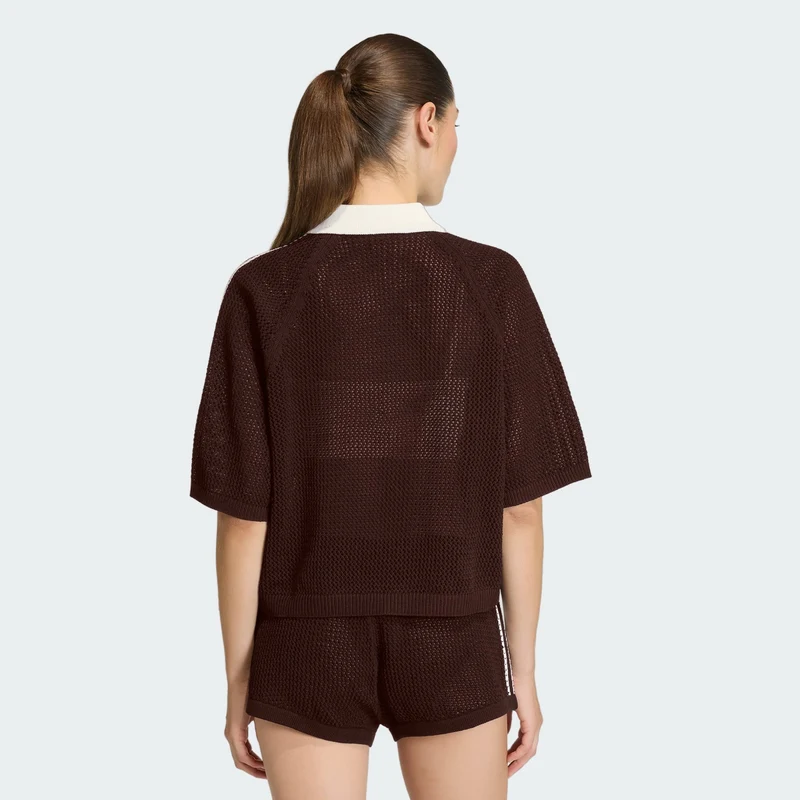 adidas Originals Women POLO EN MAILLE AU CROCHET