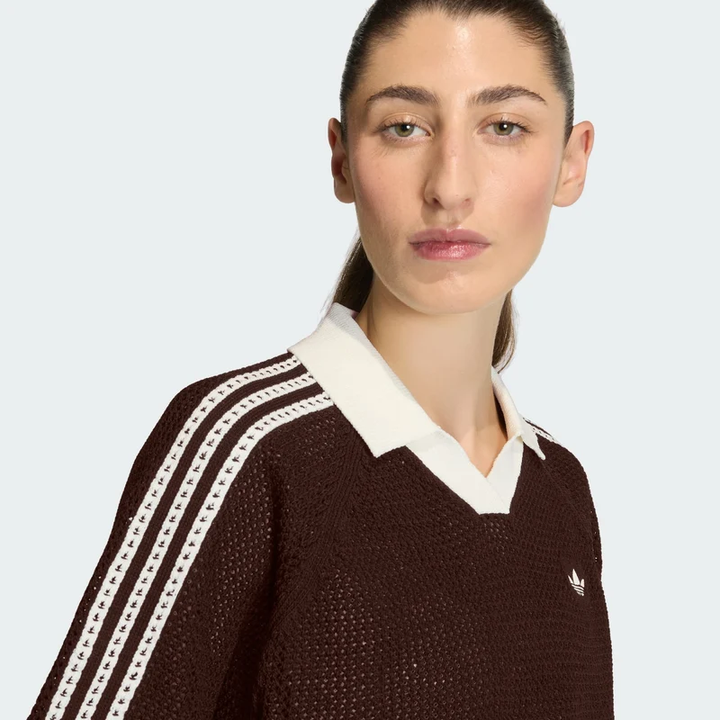 adidas Originals Women POLO EN MAILLE AU CROCHET