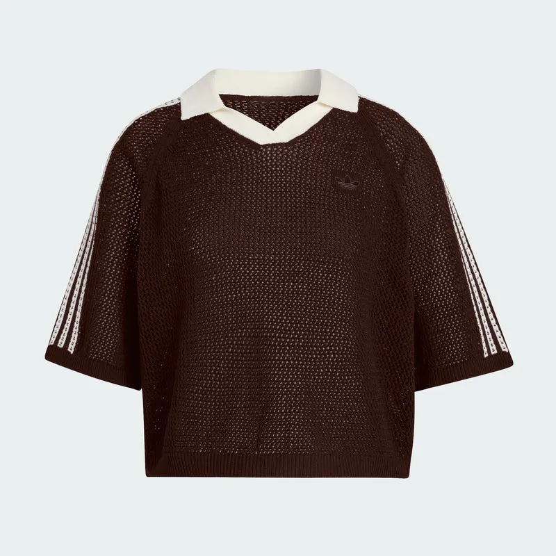 adidas Originals Women POLO EN MAILLE AU CROCHET
