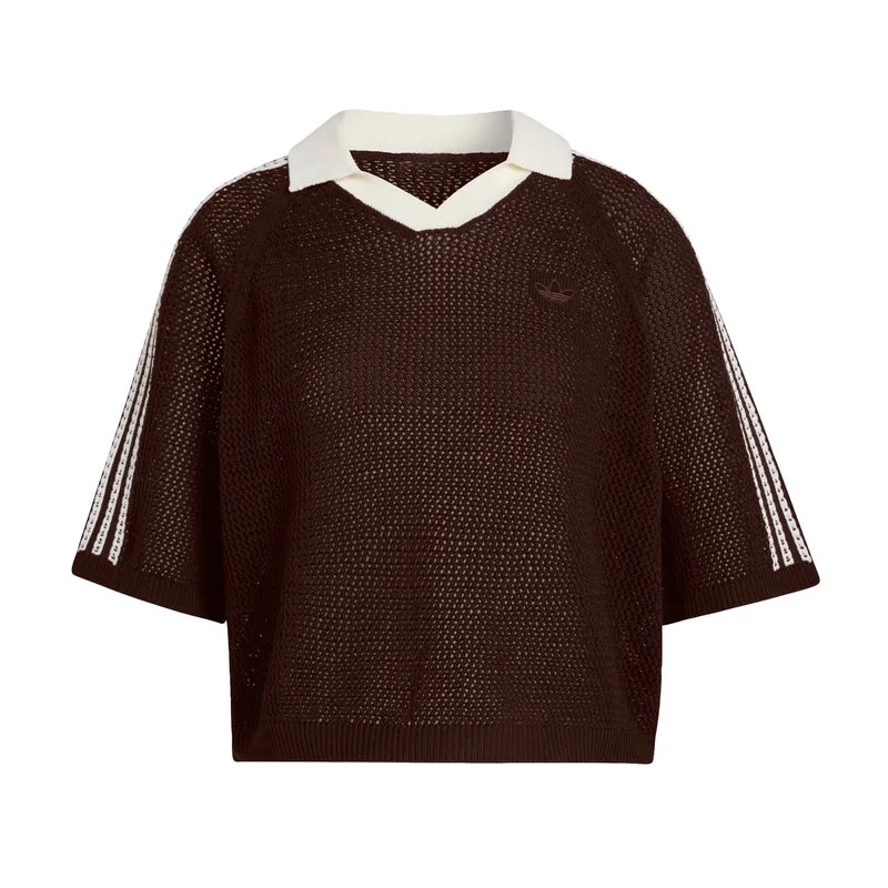 adidas Originals Women POLO EN MAILLE AU CROCHET