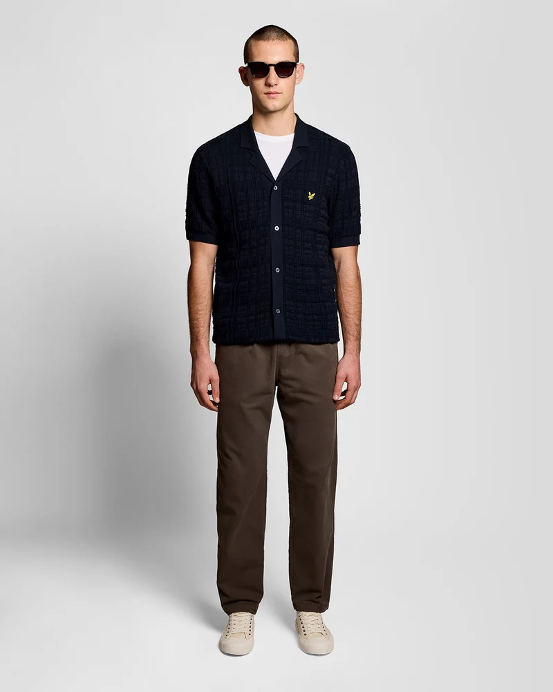 Revere Collar Knitted Resort Shirt