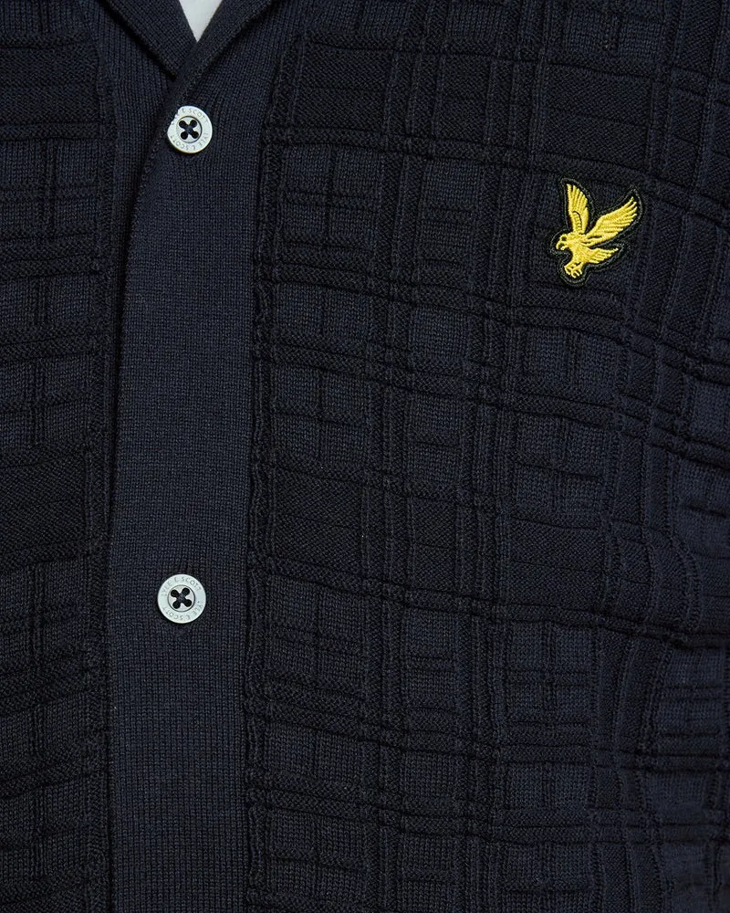 Revere Collar Knitted Resort Shirt