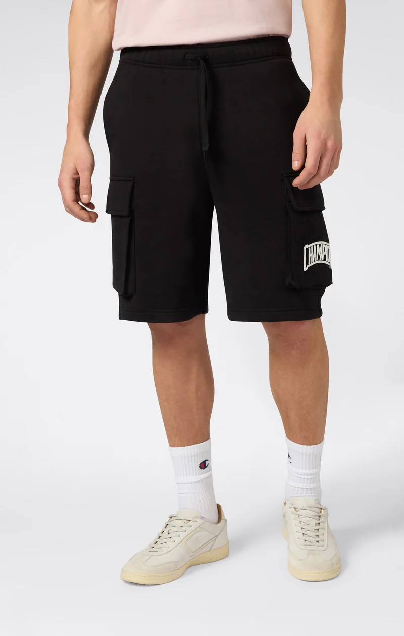 Men’s Cargo Shorts With Brushed Interior And Logo