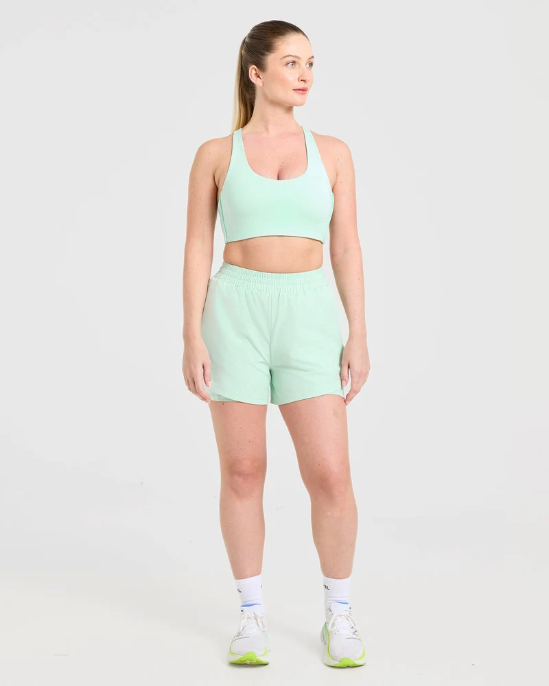 Run 2 in 1 Shorts - Cool Mint
