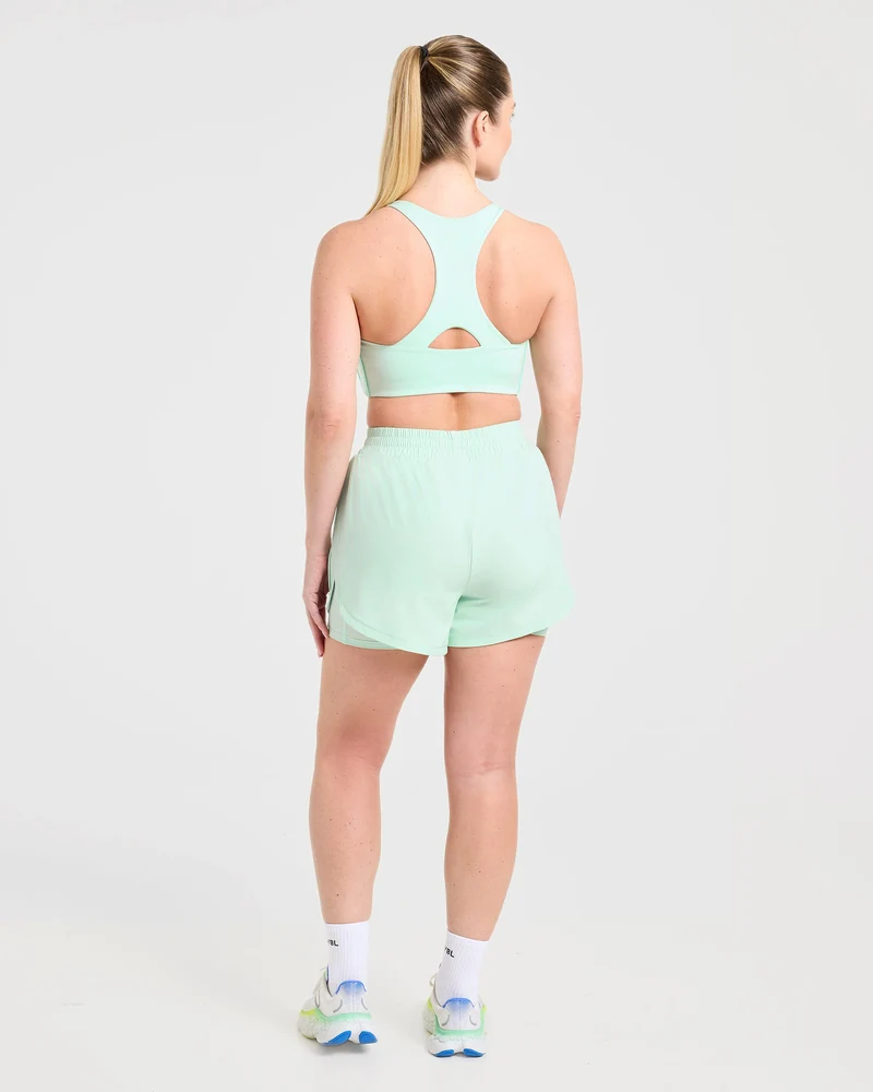 Run 2 in 1 Shorts - Cool Mint
