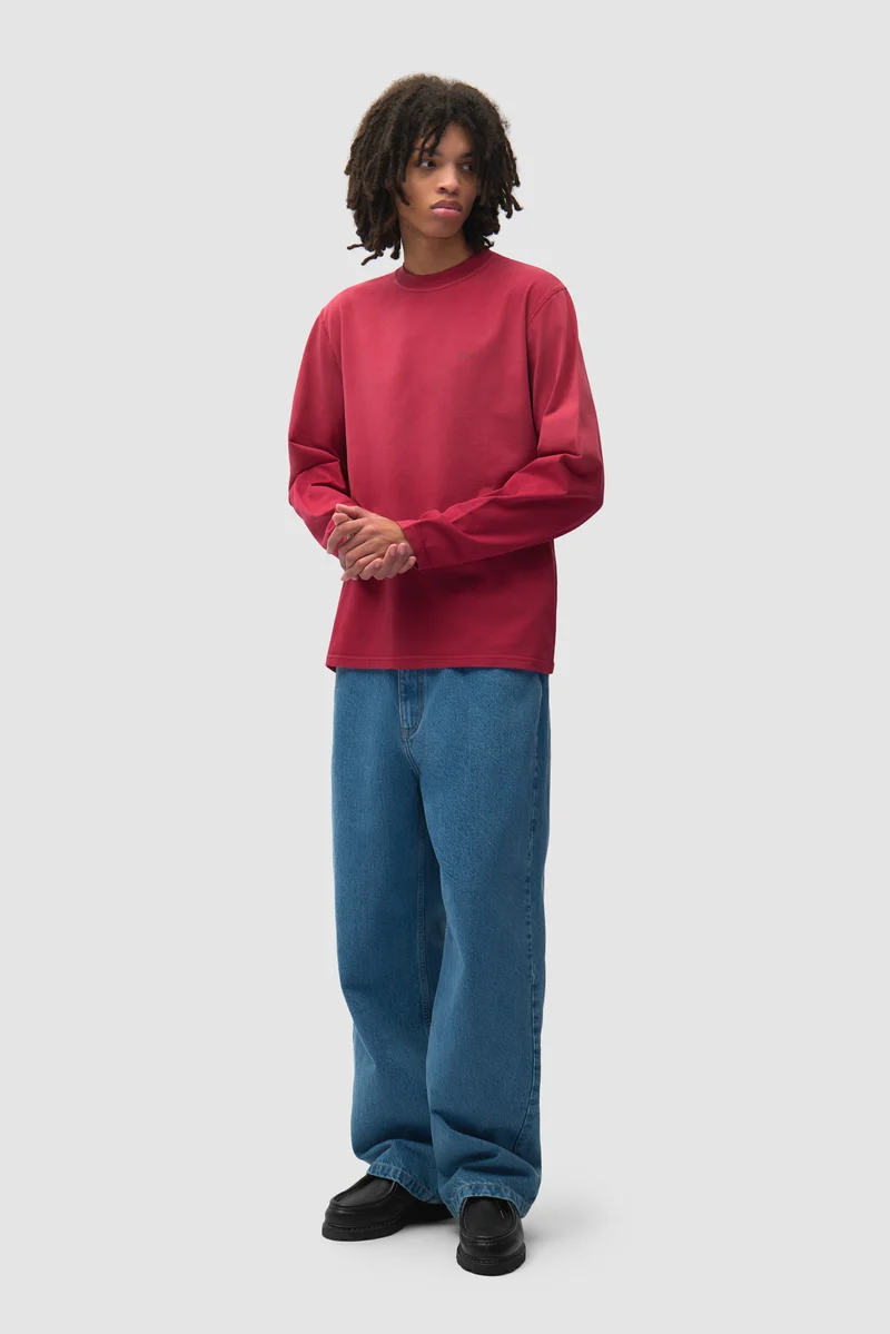 Pantalon en jean à motifs au pochoir - Denim Bleach