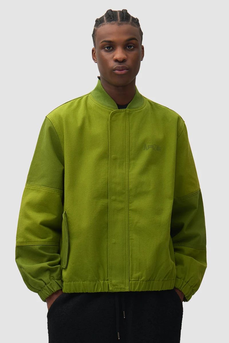 Blouson aviateur en toile - Vert