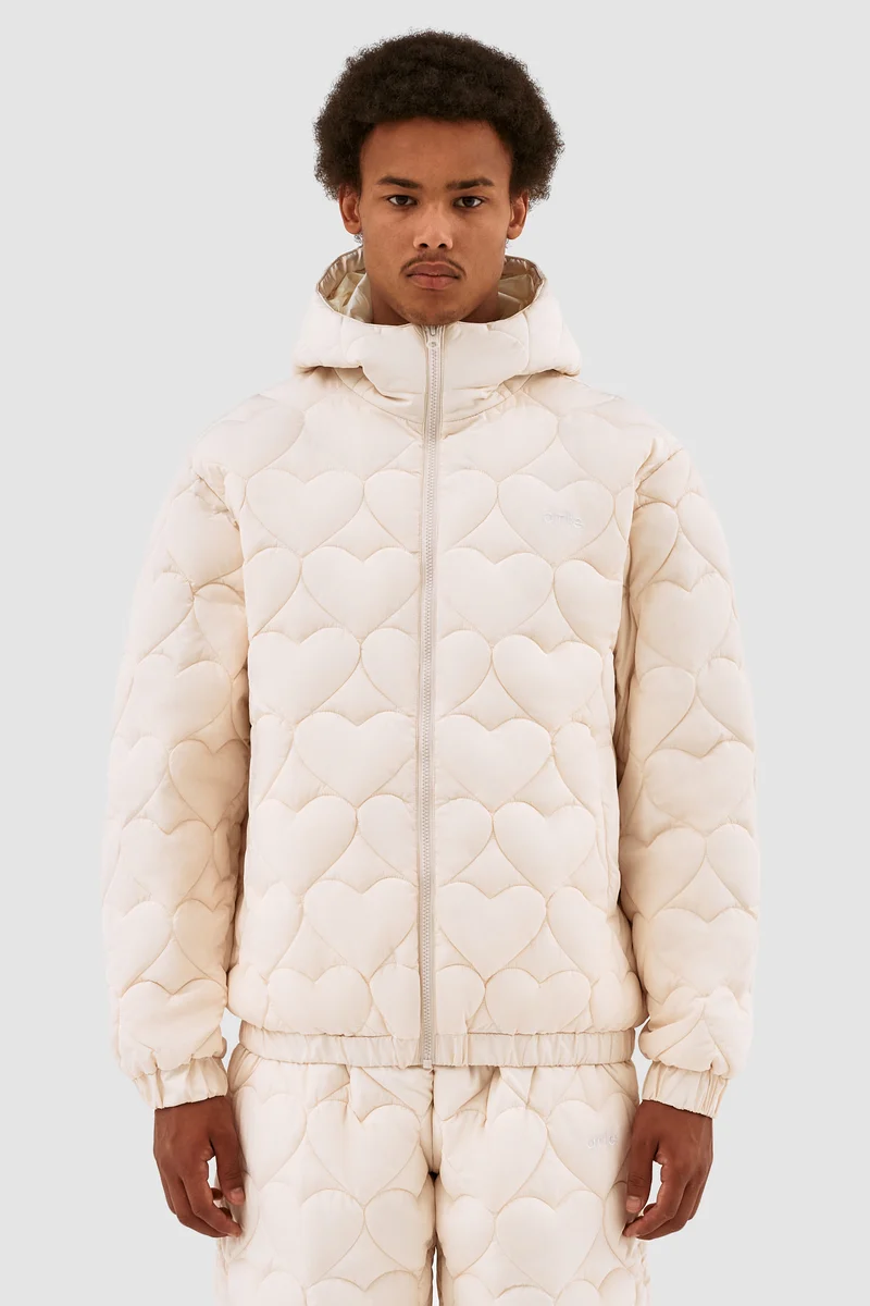 Veste polaire Joey Heart - Crème